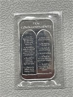 1 oz Pure Silver Ten Commandments