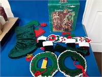 Christmas Stockings, Wreaths & Angels