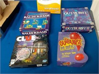 (5) Board Games Outburst, Clue, Boulderdash