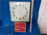 Coca-cola Clock Case No Works 21"