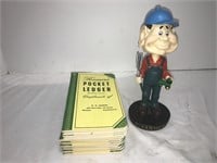 #1 Farmer Bobble head figure & 12 John Deere