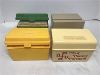 Set of 4 Recipe Card Boxes