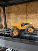 Tonka orange dune buggy jeep pressed steel 10in