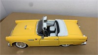 Die cast Thunderbird car yellow
