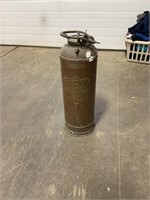 Brass fire extinguisher 15in tall