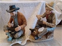 Lot of two Vintage “Cobbler at work” figurines