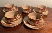 Antique Japanese Satsuma porcelain tea cups