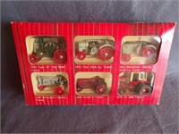 ERTL IH HISTORICAL TOY TRACTOR SET IN BOX