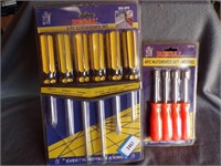 NEW SCREWDRIVER AND NUT DRIVER SETS