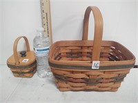 2 baskets one with protector and lid