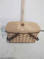large Longaberger basket with protector