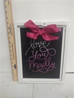 New Love you Madly wall decor
