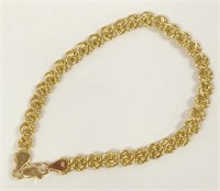 (WW) Ladies 14K Yellow Gold Love Knot Bracelet,