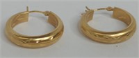 (WW) Nice Ladies 14K Yellow Gold Earrings, total