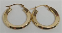 (WW) Ladies 14K Yellow Gold Earrings, total