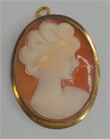 (XX) Vintage Italian Shell Cameo Pin