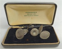 (XX) Parkroger 14k Gold Front Cuff LInks