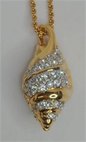(WW) Swarovski Shell Pendant Necklace