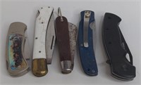 (Aw) Five Vintage Large Knives