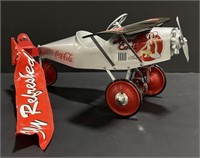 (AF) Coca cola advertising Plane pedal toy with