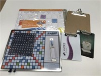 Elmer's Planner, Scrabble & Clip Boards