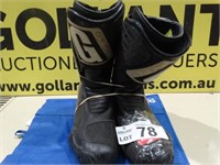 Gaerme Motorcycle Boots, Size 43