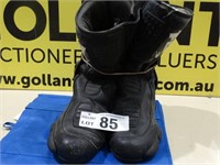 FLM Motorcycle Boots, Size 45