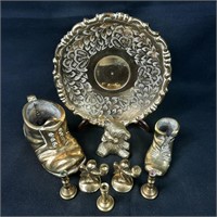 9 x Various Brass Decor Pieces