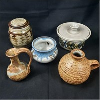 5 x Studio Pottery Pieces