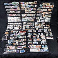 15 Pages of Hundreds of US Stamps