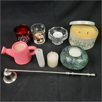 6 x Candle Holders and Snuffer