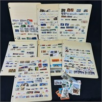 7 Pages Canadian Stamp Collectors Book