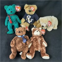 5 x Ty Beanie Babies with Tags