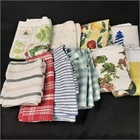 14 x Linen and Polyester Tea Towels