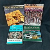 4 x Rug Hooking Books