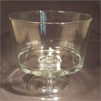 Large Clear Glass Truffle Bowl