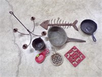 copper, cast iron & metal decorative pcs