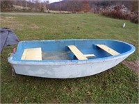 3 seat styrofoam boat (9"L x 53-1/2" W)