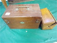 Wooden boxes (1 sewing box)