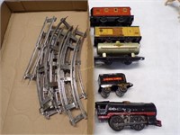 Wind-up toy train set