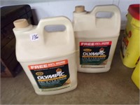 2 -2 1/2 gal Olympic deck cleaner, 1 full, 1 part