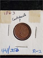 1863 Liberty Coin U.S. Civil War