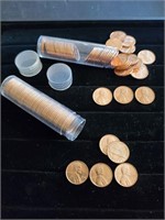 2 Rolls Wheat Pennies 1972s & 69s