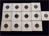 13 Wheat Pennies