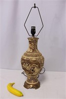 Decorative Asian Carved Lamp