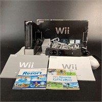 Black Nintendo Wii System w/ Board Box Controller