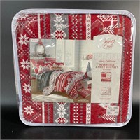 North Pole Trading Co Quilt Set Christmas Twin