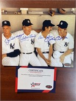 WHITEY FORD BILLIE MARTIN MICKEY MANTLE SIGNED