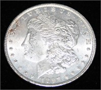 Brilliant 1897 Morgan Silver Dollar