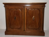 vintage walnut Thomasville console cabinet